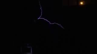 Six Inch Tesla Coil nighttime arcs