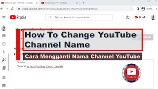 ✨Как изменить название и описание канала через Youtube Studio для начинающих