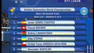 2011 Worlds MAG AA Rotation 5 Warm Up (CCTV)