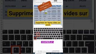 comment supprimer une ligne vide sur excel