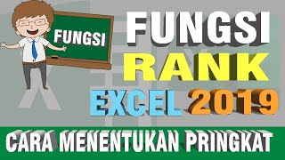 TUTORIAL EXCEL 2019  CARA MEMBUAT RANKING ATAU PRINGKAT