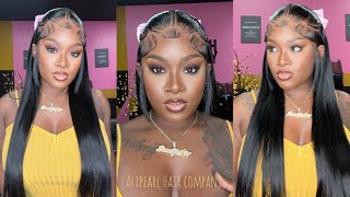 New Trending 4-in-1 Pre-Max Frontal Wig Install 😍🔥| Baby doll look with Big Bow 😍 Alipearl Hair✨