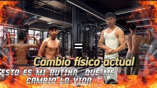 Está es mi rutina que me cambió la vida 🔱🍿 #gym #motivation #cambiofísico #actualidad