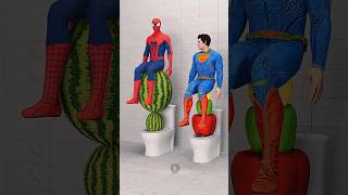 Spider Man Super Man Bat Man Funny #funny #comedy #shorts