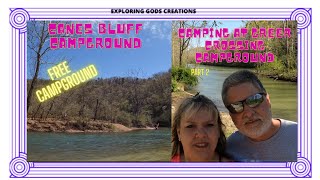 camping in our popup camper at Greer Crossing campground Part 2, Cane Bluff free campground