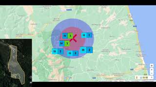 Mappa in TEMPO REALE dei TERREMOTI del 22 Settembre e del 22 Gennaio nelle Marche (4.5 e 3.7)