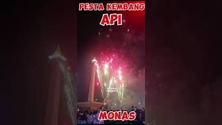 pesta kembang api di Monas #artist #shorts