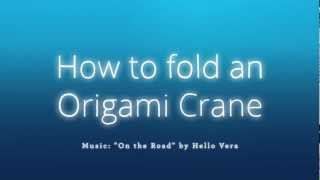 How to fold an origami crane