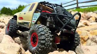 Scx6 Honcho tearing up Jagged Rocks Park!