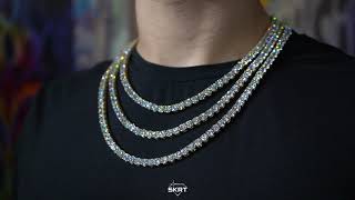 6mm Yellow Gold Signature Tennis Chain - SKRT®