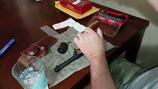 Replacing the trigger spring in a 1873 Uberti Cattleman Colt Single Action clone. Part Two