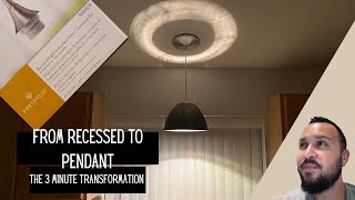 Recessed Lights to Pendant Light Conversion Kit in 3 Minutes. Portfolio From Lowe's In My Kitchen