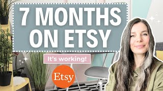 7 Months on Etsy Selling Digital Products | Realistic Results on Etsy