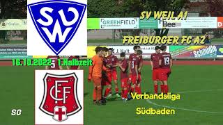 SV Weil A1 - Freiburger FC A2 '16.10.2022'  1. Halbzeit