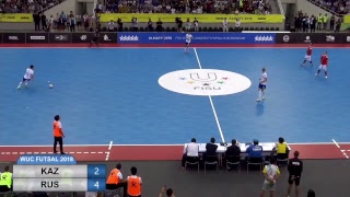 WUC FUTSAL 2018  FINAL OF THE CUP (MEN) KAZ - RUS (ALMATY ARENA) P5