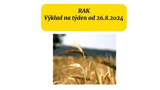 RAK♋️ Výklad na týden od 26.8.2024