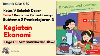 Kegiatan Ekonomi ~Kelas 5 Tema 6 Subtema 1 Pb 3, #kelas5, #tema6