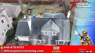 Ultimate Roof Moss Removal | Soft Washing Transformation in Bay Village, Ohio 🚁🏡✨