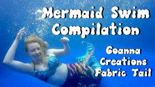 MERMAID MARI Swimming Compilation - Goanna Creations Fabric Tail