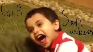 Kid slapped by fly swatter GTA San Andreas theme song remix