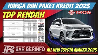 Simulasi Kredit All New Toyota Avanza 2023 | Paket ADDB TDP Rendah