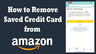 How to Remove Credit Card from Amazon Account |  Delete Saved Payment Method