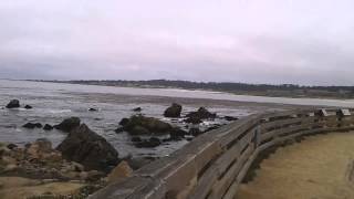 Footage of rocky cliffs at one of the stops along the 17-Mile Drive in Monterey, CA (July 2013)