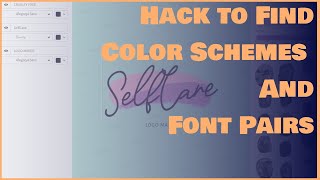 Trick To Find Color Schemes and Font Pairs Using Logos