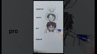 How to draw Luffy || one piece #shorts #drawing #luffy #onepiece