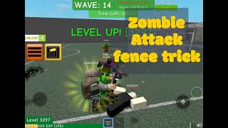 Roblox Zombie Attack Fence Trick Hack