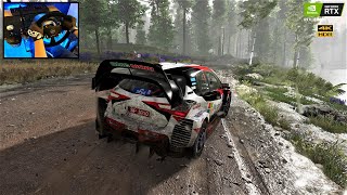 WRC 10 | Exhilarating Run into Storm (Global Top 10) | Rally Finland - Toyota Yaris WRC