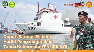 Deputi Sarpras Siskom Hadiri Penganugerahaan Tanda Kehormatan Presiden RI