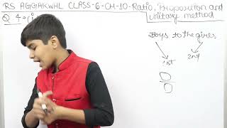 Rs Aggarwal - Exercise 10A - Question Number 4- Ratio , Proportion and Unitary method Class 6 -glory