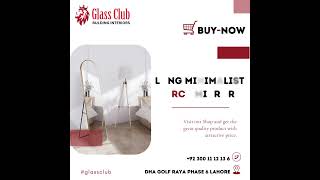 long minimalist arch mirror #scrollsaw #glassclubbuildinginteriors #seo #viral #trending #glassclub