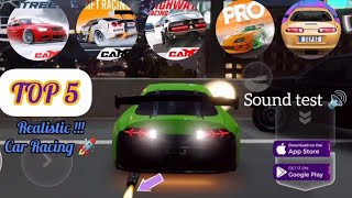 Top 5 Realistic Games / Sound Test / iOS/Android //  top 5 Supra Game Android 2024