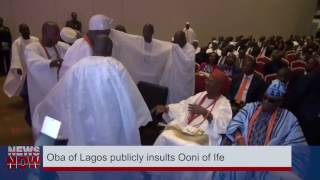 Oba Of Lagos Rilwan Akiolu Disgraces The Ooni Of Ife At A Public Function April 2017