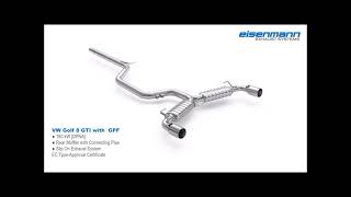 VW Golf 8 GTI mit OPF EISENMANN Exhaust Systems - Soundfile #1