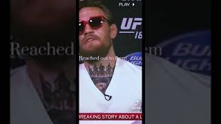 Connor mcgregor tells sad story ☹️