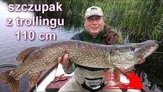 KOLEJNA METRÓWA NA ŁODZI/SZCZUPAK 110cm Z TROLLINGU/BIG PIKE/FISHING