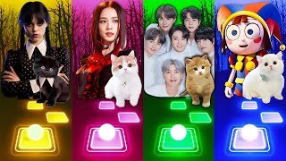 POMNI THE AMAZING DIGITAL CIRCUS VS JISOO VS BTS VS BELIVER TILES HOP