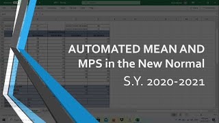 Automated Mean and MPS (Mean Percentage Score)-Tagalog Guide