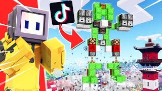 TRYING MOST VIRAL TIKTOK HACKS | MINECRAFT