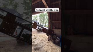 Redneck death trap hay elevator. #youtubeshorts #shorts #redneck