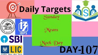 Day-107 16/08/2020 Mock Day For #RBI #SBI #IBPS #RRB