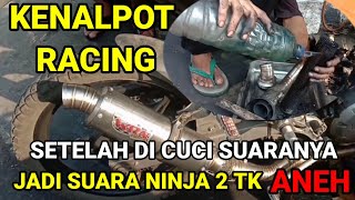 SETELAH DI CUCI KENALPOT RACING SUARANYA JADI BERUBAH  BINGUNG SAYA #asmotor