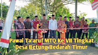 Pelepasan Pawai Ta'aruf Kafilah MTQ Ke VII Betung Bedarah Timur