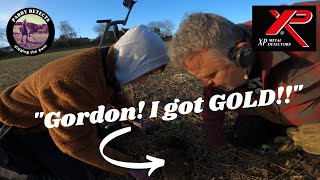 "Gordon! I got GOLD!" A heart stopping moment| Real metal detecting| Live digs| XPDeus