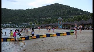 Винперл пляж - Рафтинг залив в Нячанге. Vinpearl beach Vietnam.