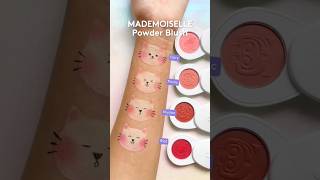 Swatches Somethinc Powder Blush On #cosmetics #makeup #racunshopee