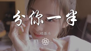 葉恨水 - 分你一半『我數着 12 123』【動態歌詞Lyrics】